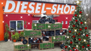 glitzer Diesel-Shop